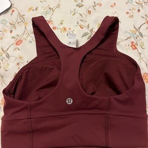 Lululemon longline ribbed sports bra